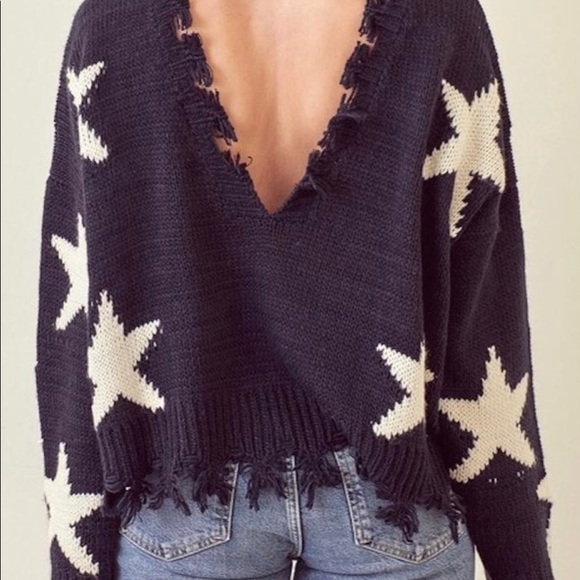 Storia Star Fringe Sweater - Picture 4 of 6